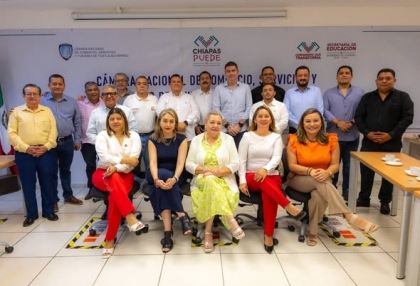 Reuni&oacute;n con CANACO SERVYTUR Tuxtla sobre simplificaci&oacute;n de tr&aacute;mites empresariales